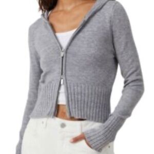 Women's Everfine Fitted Zip Hoodie Sweater - Cotton on - New with Tags